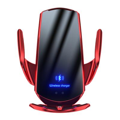 China 15W Magnetic Qi Induction Car Mobile Phone Car Mount Holder Wireless Fast Charging Charger Phone Holder for sale