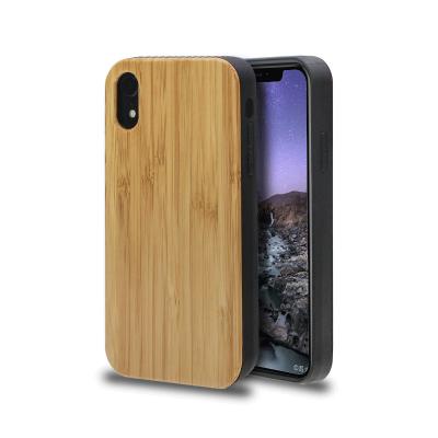 China Custom Soft Side Shockproof Wooden Shell Cover Protective Frames LOGO Solid Wood Mobile Phone TPU Filter for sale