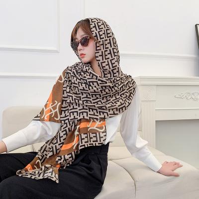 China 2021 Polyester Female Printed Multifunctional Shawl Polyester Cotton Hijab Scarf New Styles for sale