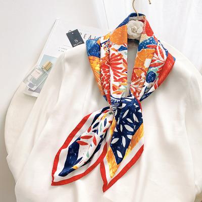 China Latest Style 90*90cm Polyester SQUARE Square Scarf Custom Silk Satin Scarves For Elegant Women for sale