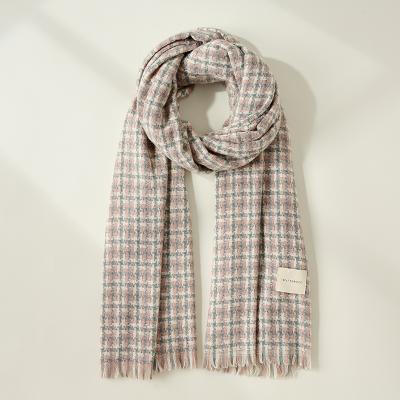 China Wholesale Polyester Winter Cashmere Scarves Plaid Pashmina Shawls Scarves FOR Women for sale