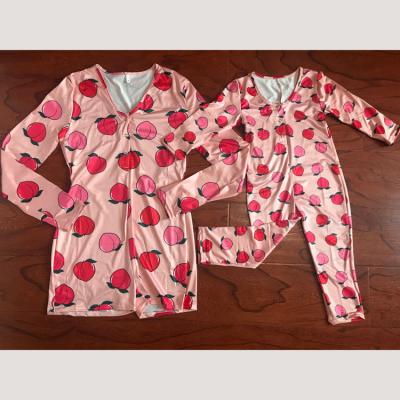 China Mommy and me pajamas outfits mommy and me wholesale QUICK DRY Onesie babies women Onesie for sale