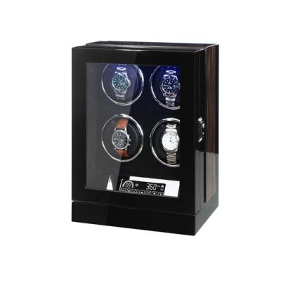 China Japan Wooden 4 Motor Watch Winder Customized Wooden Automatic Motor Watch Winder Rotating Box for sale