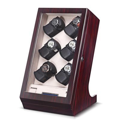 China Luxury Wooden Automatic Watch Winder With 12+4 Watch Storage Wooden Watch Winder for sale