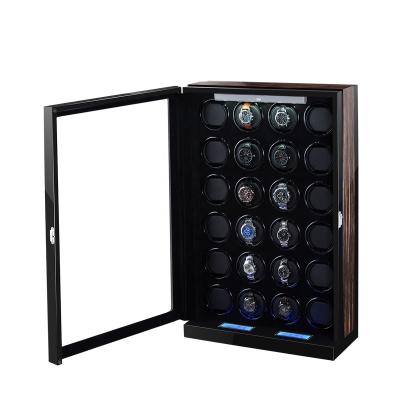 China Luxury Automatic MDF China Watch Winder Box For 24 Watches Safe Watch Winders for sale