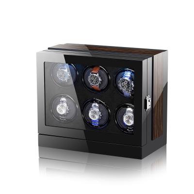 China Wholesale Rotary Watch Winder China 4 Rotors MDF Luxury Wooden Watch Winder Box for sale