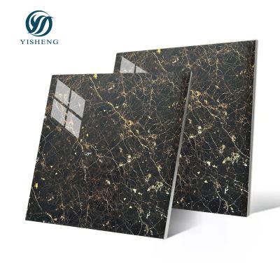 China 3D Marble Tiles Flooring Decoration Porcelain Emperador Cafe Modern Classic Villa Glazed Full Ceramic Floor Tiles for sale