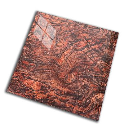 China Modern Zibo Tianshan Maple Flooring Red Marble 80X80 Polished Granite Tile for sale