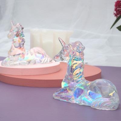 China T 487 Unicorn Resin Mold Pegasus Shiny Silicone Molds Disposable for sale