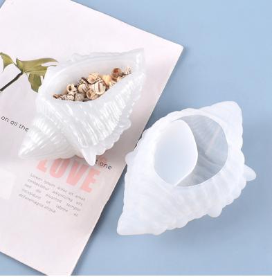 China Creative T95 Diy Conch Box Jewelery Shiny Resin Mold Creative Conch Box Silicone Mold for sale