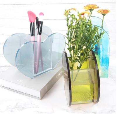 China T 407 DIY Resin Mold Vase Storage Box Ornaments Disposable Glossy Silicone Mold for sale