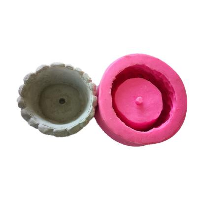 China T 422 DIY 3D Disposable Flowerpot Silica Gel Mold Tree Stump Silica Gel Mold for sale