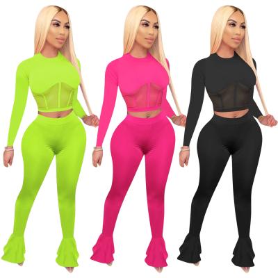 China 2020 Summer QUICK DRY Two Piece Outfits For Women Sweatpants Joggers Overalls Pants Womens Two Piece Set Clothing for sale