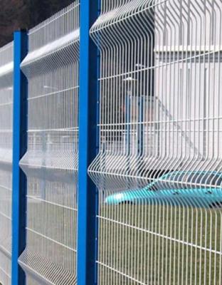 China Easily Assembled Welded Wire Mesh Powder Coated Folding Wire Mesh Fence with Bend Fence Rails for sale