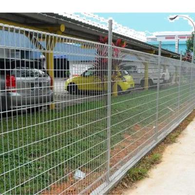 China Wholesale Black Decorative Metal Iron Steel Fence Hot Dip Galvanized Roll Top  Wire Mesh Fence for sale