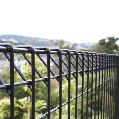 China Wholesale Steel Welded Roll Top Wire Mesh Fence Colors Available Black Decorative Metal  Iron Steel Fence for sale