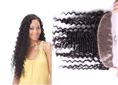 China Long Lasting Deep Wave Lace Top Closure Hair Ear To Ear No Mixture for sale