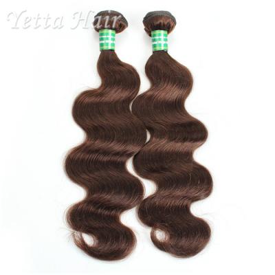 China Dark Brown Real Body Wave Human Hair Weave , Natural Remy Curly Hair Extensions for sale