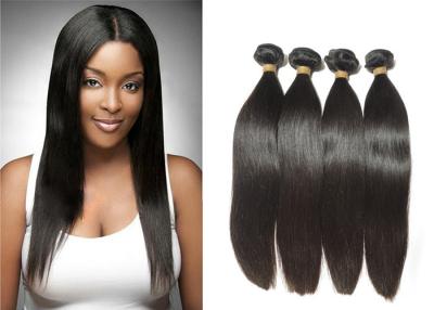 China Pelo de la Virgen de Jet Black Indian 8A de la belleza con la línea limpia natural del pelo en venta