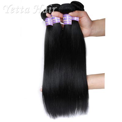 Chine Paquets cambodgiens noirs naturels de cheveux droits, prolongements de cheveux de 20 pouces 11a à vendre