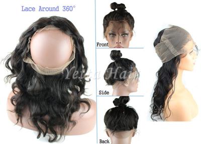 China 360 Lace Frontal Lace Top Closure Virgin Hair Body Wave Natural Hairline for sale