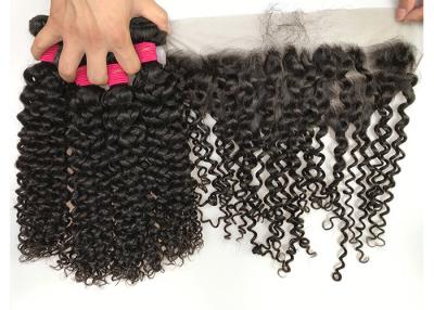 China Peruvian Raw Unprocessed Virgin Human Hair Weave / Jerry Curly Hair Extensions for sale