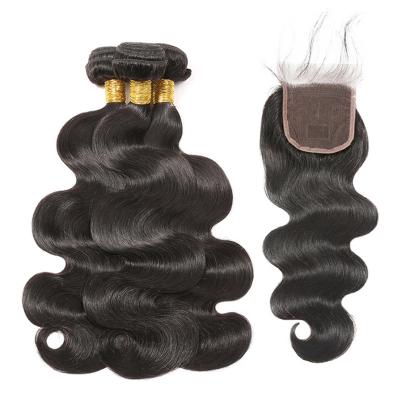 China Natural Black 100% Brazilian Virgin Hair / Brazilian Human Hair Bundles for sale