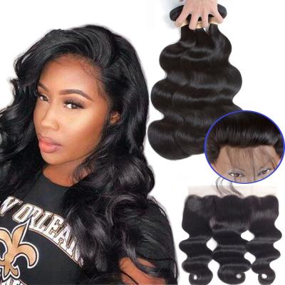 China 8’’Yetta 100 Indian Human Hair Weave 13 X 6 Lace Frontal For Lady for sale