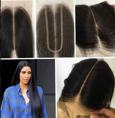 China 8 Inch Real Indian Human Hair Weave For Beauty / Kim K Closure Hair Extensions for sale