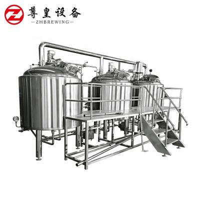 China Hotel beer brewing and fermentation equipment processing brewery equipment for sale