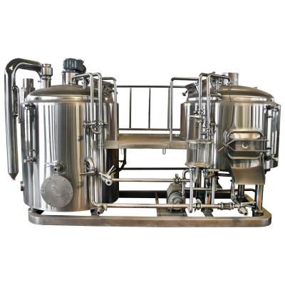 China Micro Heating Beer Brewing Fire 5BBL Beer Brewing Machine 1000L Brewhouse SS304 for sale