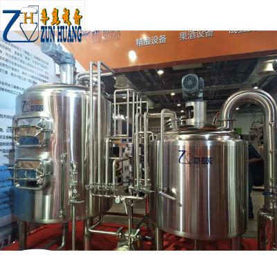 China Electric Beverage Steamer Oil Heating Microbrewery Equipment Beer Brewery Equipment For Sale for sale