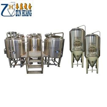 China Hotels Large Brewing Equipment Draft Beer Brew Equipment Brewery System Batch Brew Kettle for sale