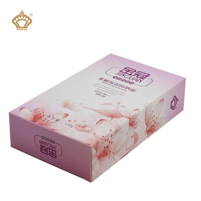 China Recyclable Custom Pink Simple Cute Skin Care Makeup Cosmetics Gift Package High Quality Packaging Paper Boxes for sale