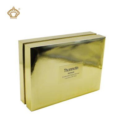 China Recyclable Gold Magnetic Skin Care Products Essential Oil Perfume Cardboard Custom Paper Packaging Gift Box For Gift Packing for sale