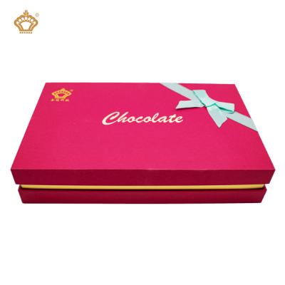 China Recycled Materials Lid And Base Design Custom Luxury Decorative Paper Chocolate Gift Packaging Wedding Box For Birthday And Festival for sale