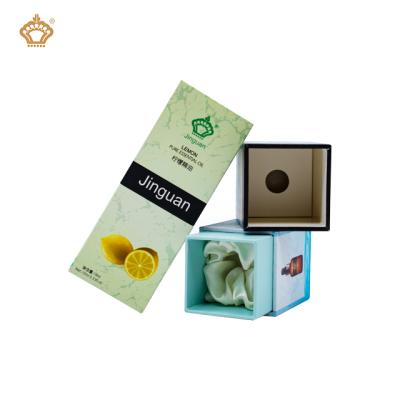 China Recycled Materials China Manufacturer Customized Fancy Cosmetic Perfume Essence Oil Packaging Box With Lid for sale