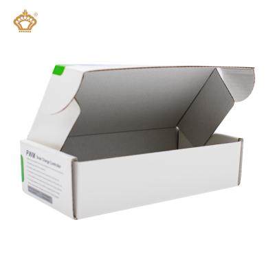 China Recycled Materials China Factory White Corrugated Mailing Box With Custom Logo Printing for sale