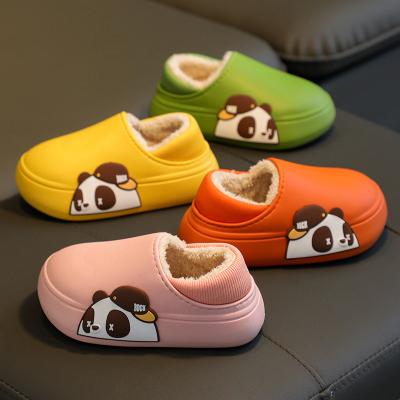 China New Style Waterproof Soft Unique Panda Toddler Baby Slippers For Cute Children Anti-slippery for sale