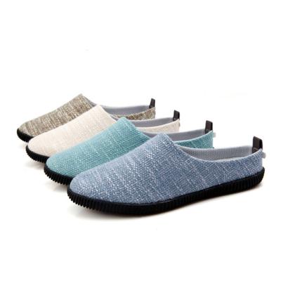 China 2020 Summer Men's Breathable Canvas Superior Indoor Outdoor Sliders Slipper for sale