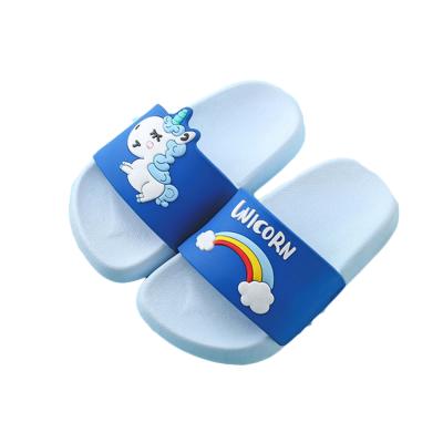 China 3D Unicorn Flat Summer Slippers For Children Anti-slippery Children for sale