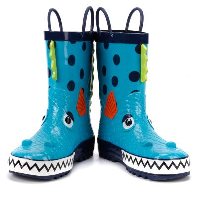 China Latest Design Waterproof Rubber Boots 3D Toddlers Waterproof for sale