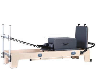 China Pilates Equipment Home Use Gym Machine Yoga Custom Customized Wooden Pilates Reformer Elina Pilates Reformer 228.5*68.5*39cm for sale