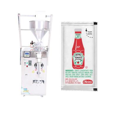 China Food three side back seal four side seal packing machine for 300g ketchup packing machine for sale