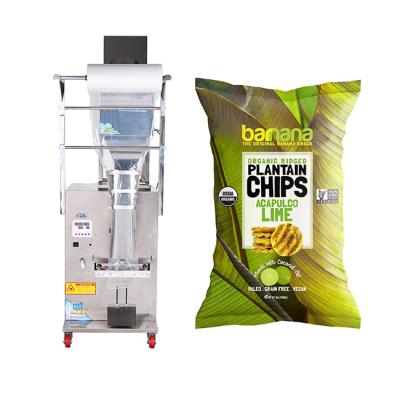 China Food Snacks Potato Chips Pop Corn Packing Machine With Nitrogen For Snacks Plantain French Fries for sale