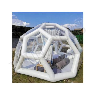 China transparent inflatable event soccer bubble tent/outdoor hotel bubble tent/bubble lodge tent for sale for sale