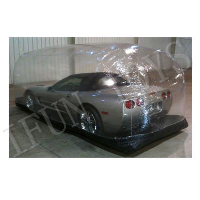 China Portable Event Car Storage Bubble / PVC Inflatable Car Capsule / Transparent Car Cover Tent for sale