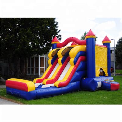 China High Quality Kids And Adults Inflatable Bouncy Castle With Slide / Inflatable Jumping Bouncer In China for sale