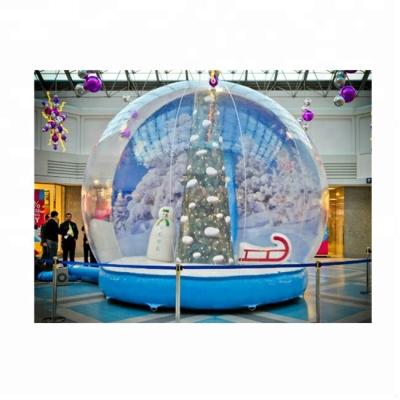 China Giant Inflatable Party Christmas Decoration Inflatable Snow Globe Tent / Inflatable Snow Globe Photo Booth for sale