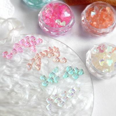 China 2022 Finger Nail Beauty Charm Colorful Material Three-Dimensional Resin Finger Love Charm Nail Art DIY Decoration Nail Accessories for sale